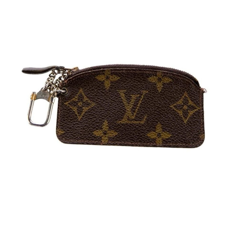 Louis Vuitton Monogram Cles Key Pouch Brown Canvas‎ Coin Purse 881 ET - Picture 2 of 7